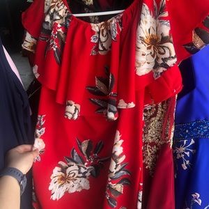 Shoulderless sun dress